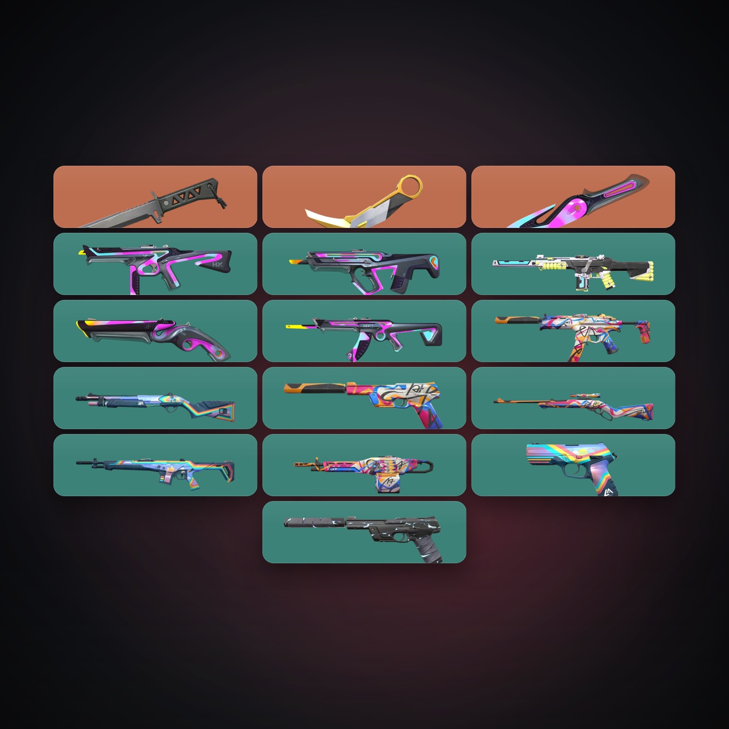 EU Bronze 2 locker — 3 knives, 16 skins, lvl 105 — HabibiAccounts