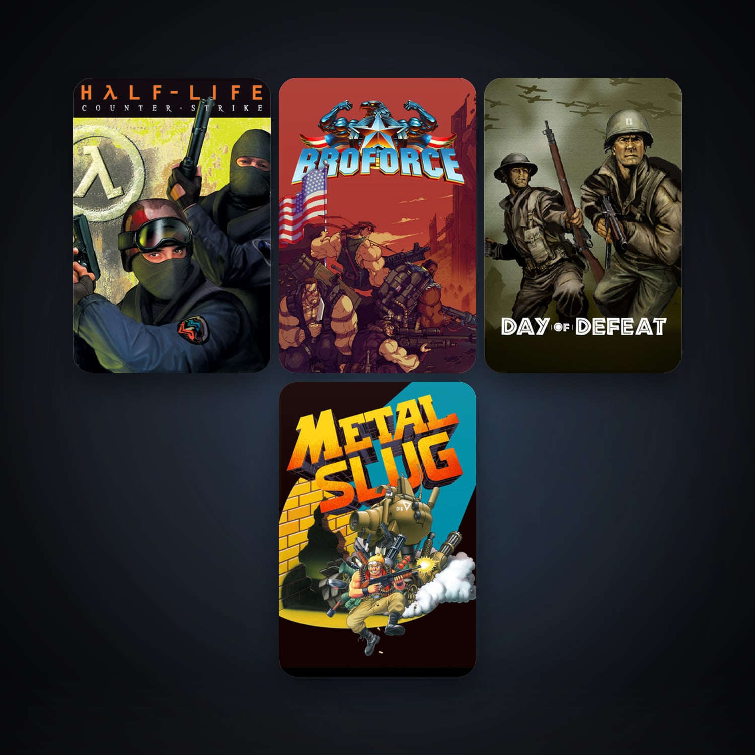 Counter-Strike + Day of Defeat, 9 games, Steam 10, clean — HabibiAccounts