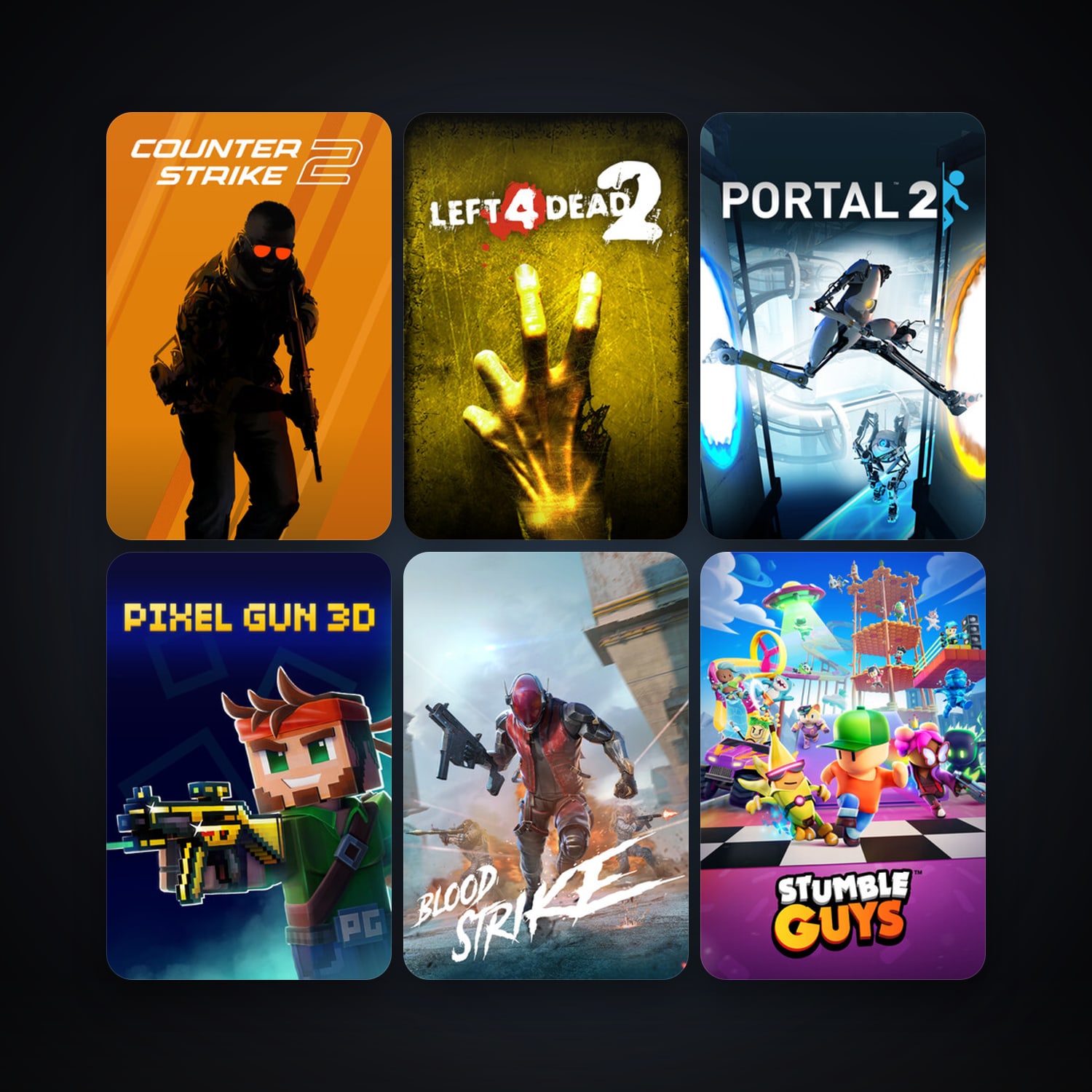 Left 4 Dead 2 + Portal 2, 36 games, clean — HabibiAccounts