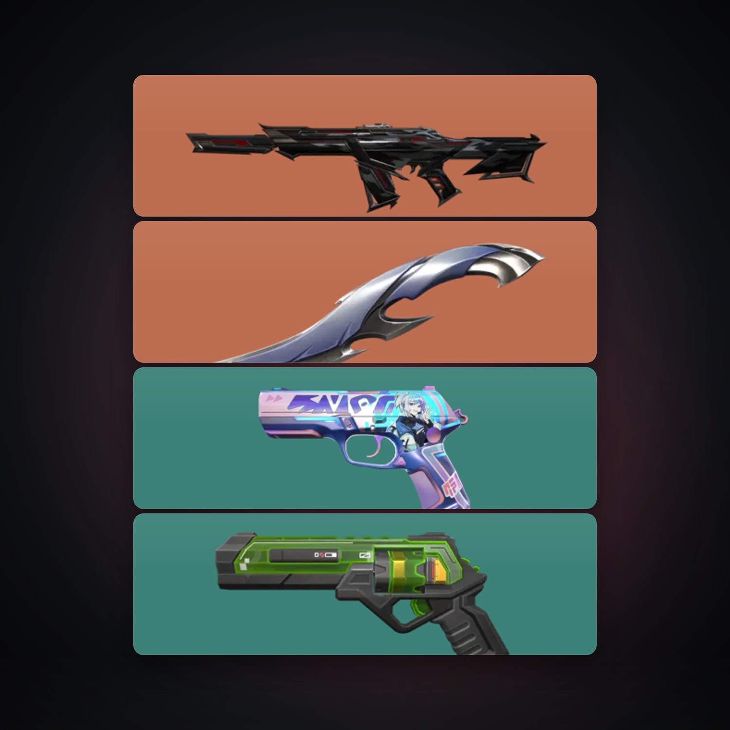 NA Gold 2 locker — 1 knives, 4 skins, lvl 48 — HabibiAccounts