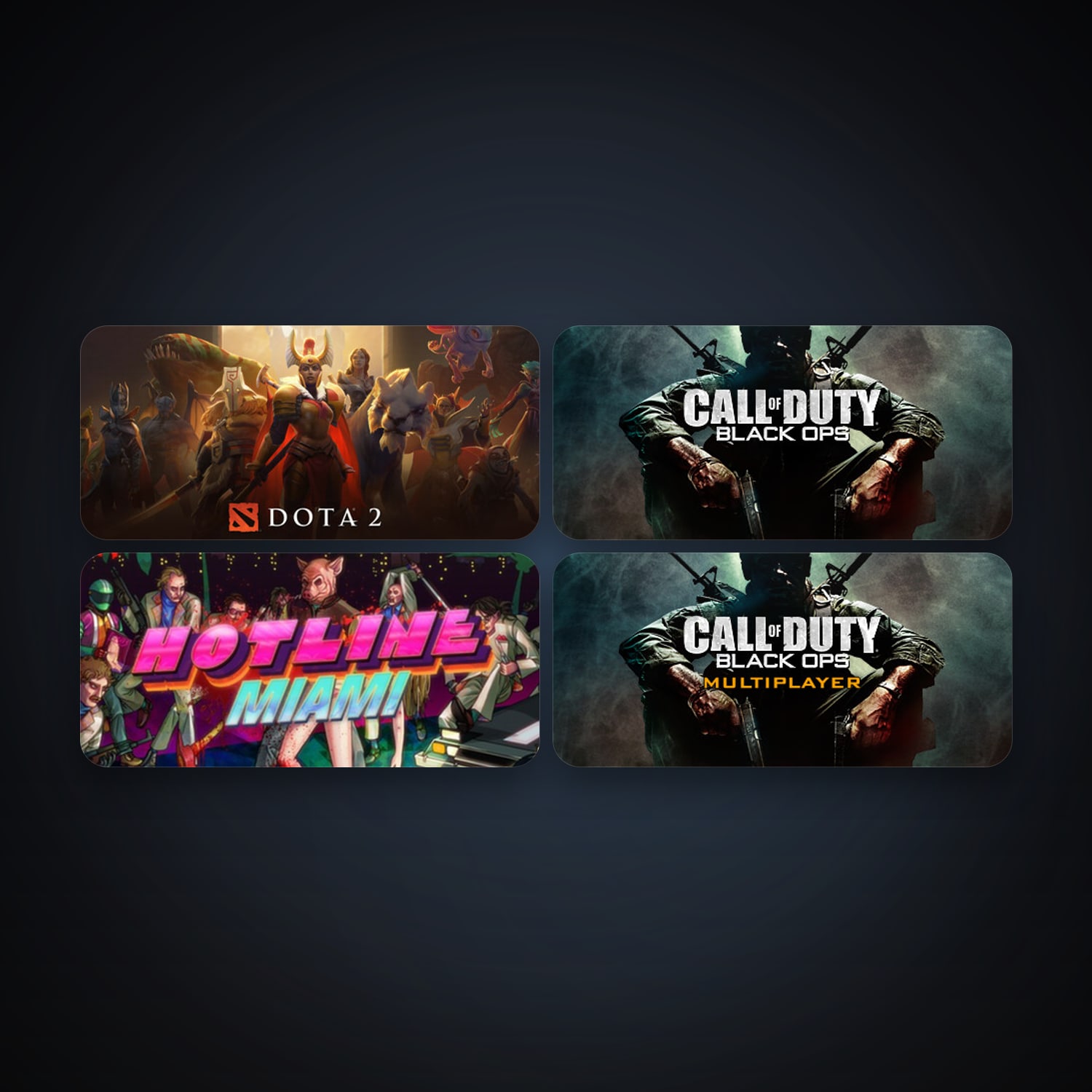 Dota 2 + Call of Duty: Black Ops, 5 games, clean — HabibiAccounts