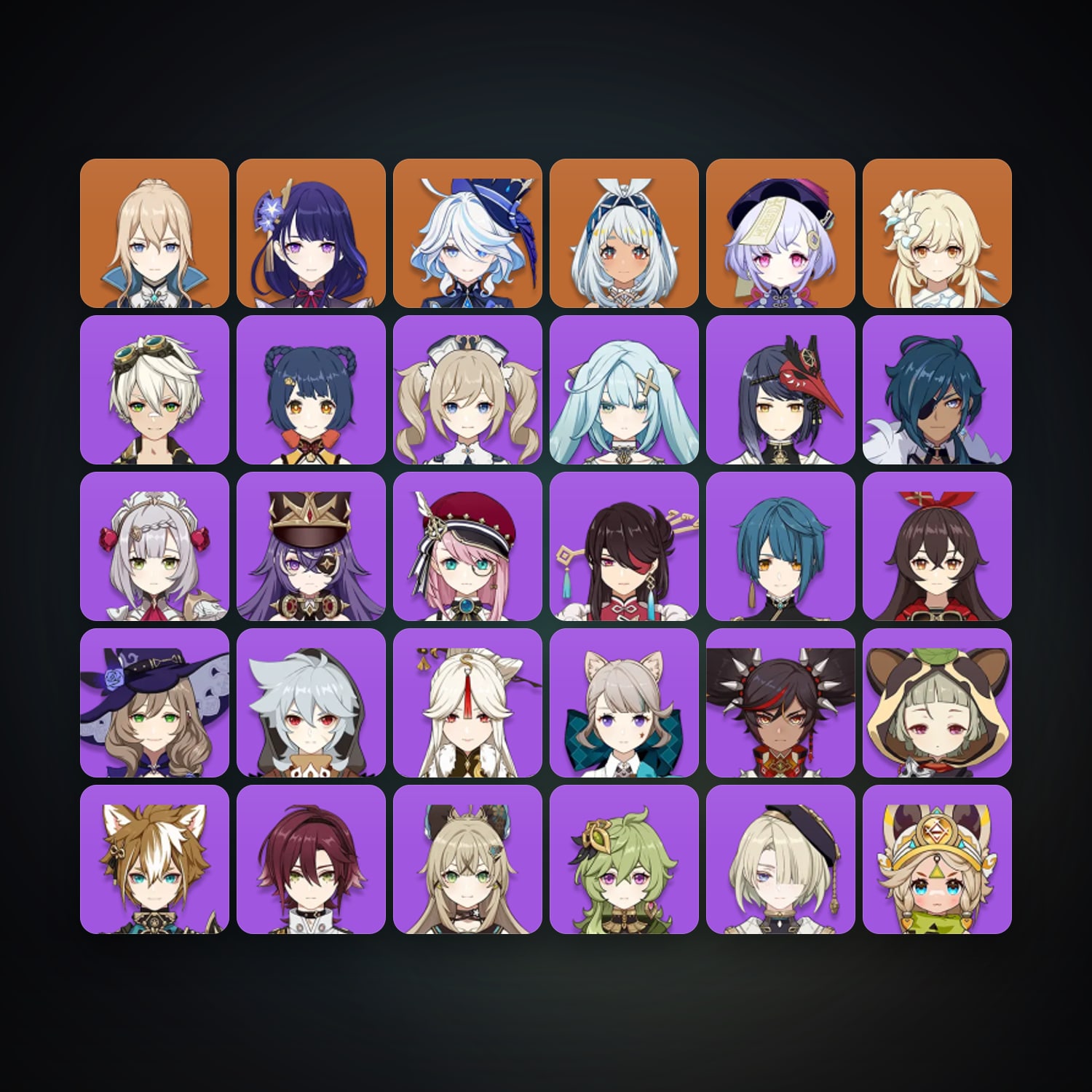 Genshin Impact | AR 48 | 30 Chars | 5× 5★ — HabibiAccounts