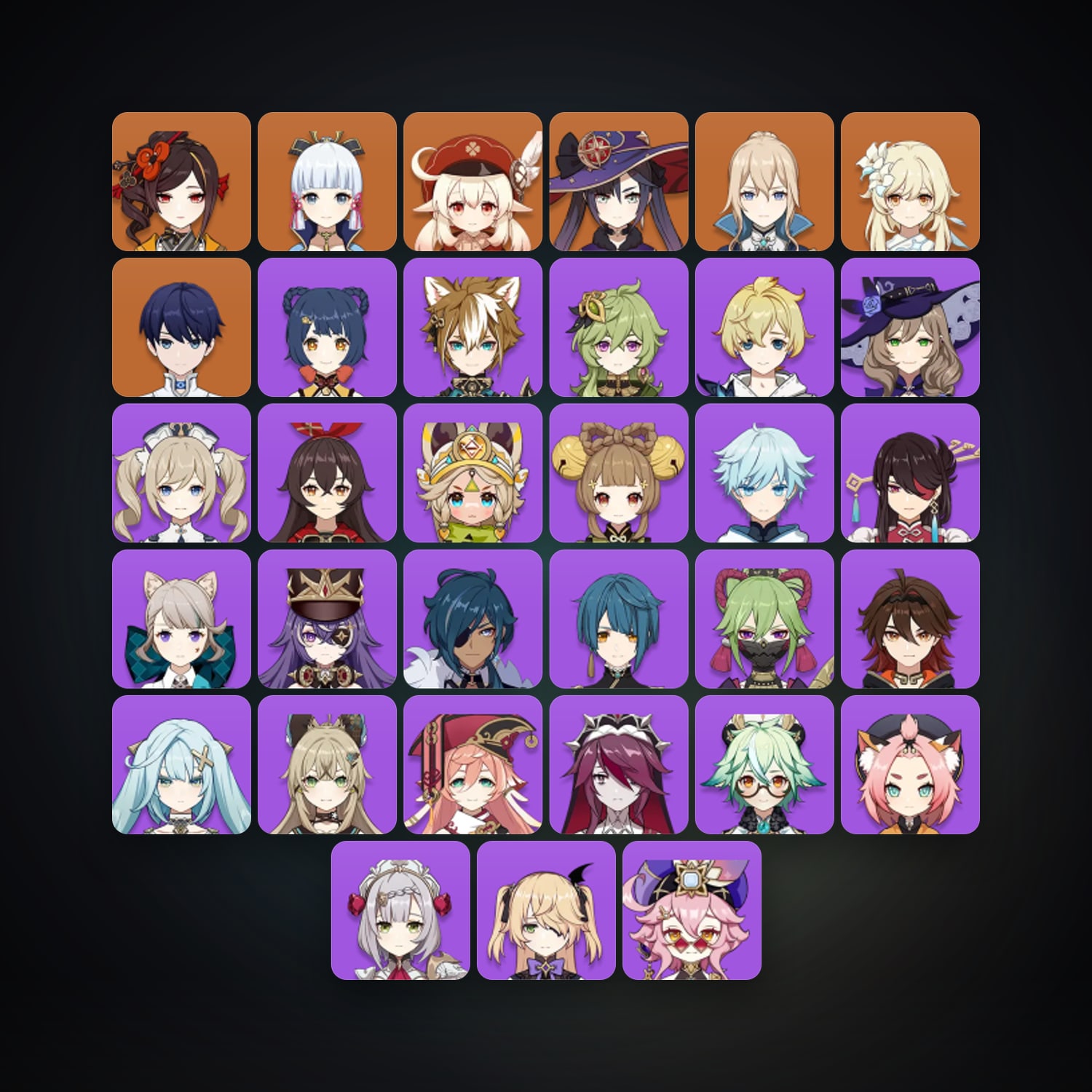 Genshin Impact | AR 49 | 33 Chars | 5× 5★ — HabibiAccounts