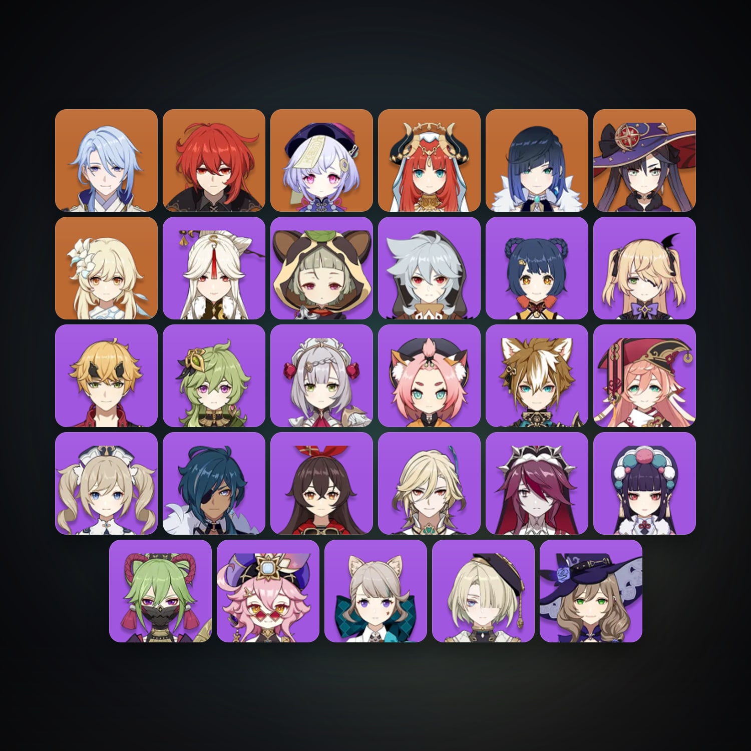Genshin Impact | AR 38 | 29 Chars | 6× 5★ — HabibiAccounts