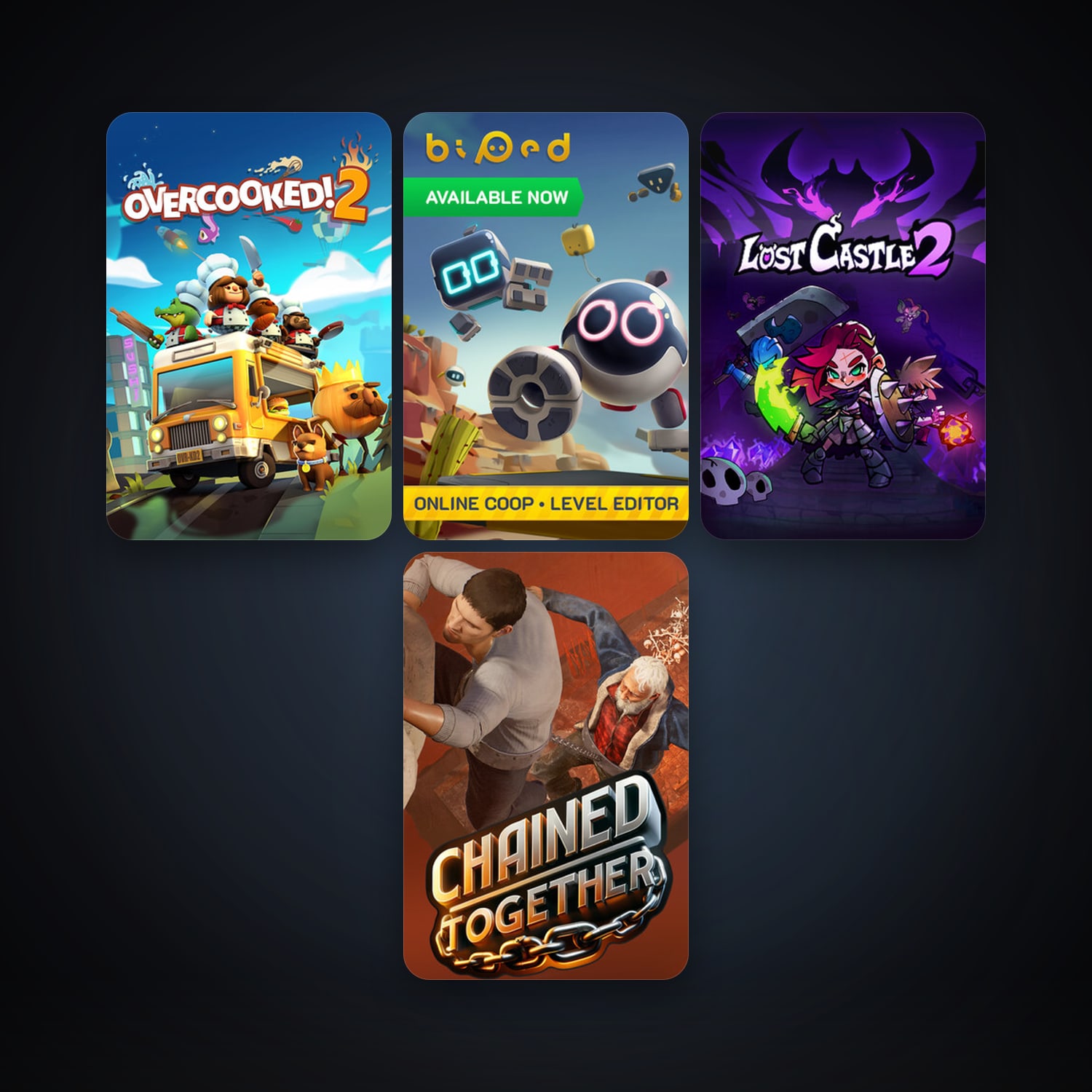 Overcooked! 2 + Biped, 7 games, clean — HabibiAccounts