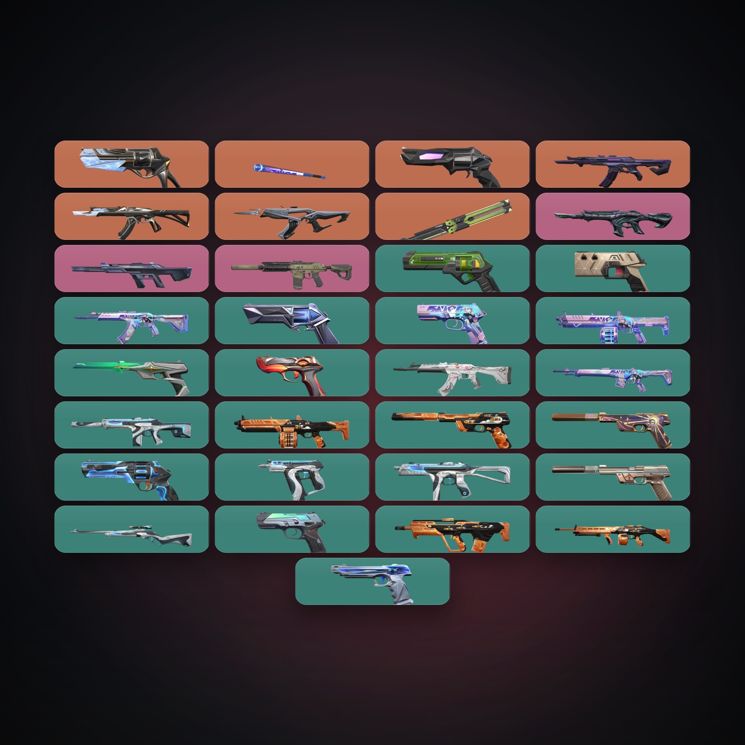 LA Plat 1 locker — 2 knives, 33 skins, lvl 207 — HabibiAccounts