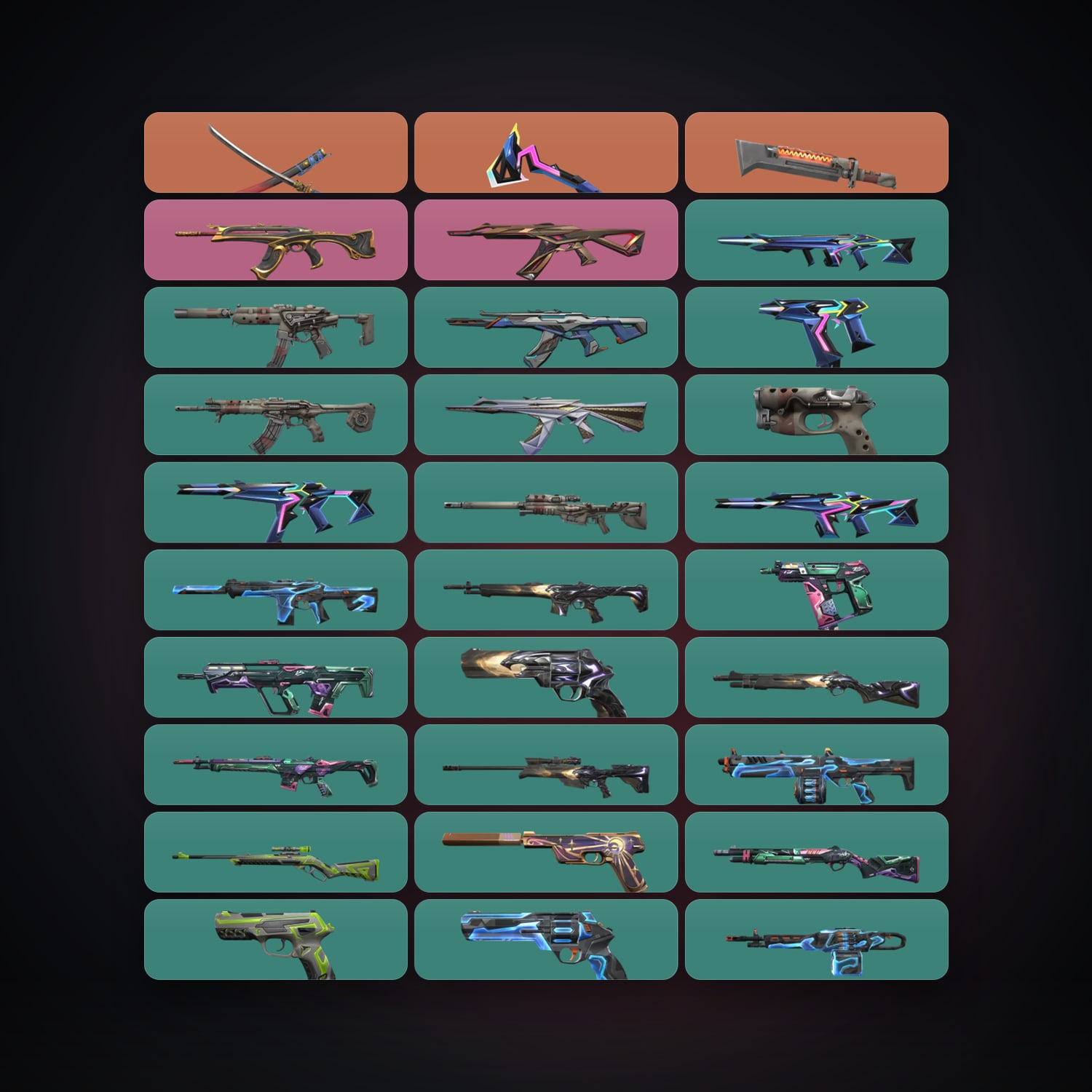 EU Plat 1 locker — 3 knives, 31 skins, lvl 87 — HabibiAccounts