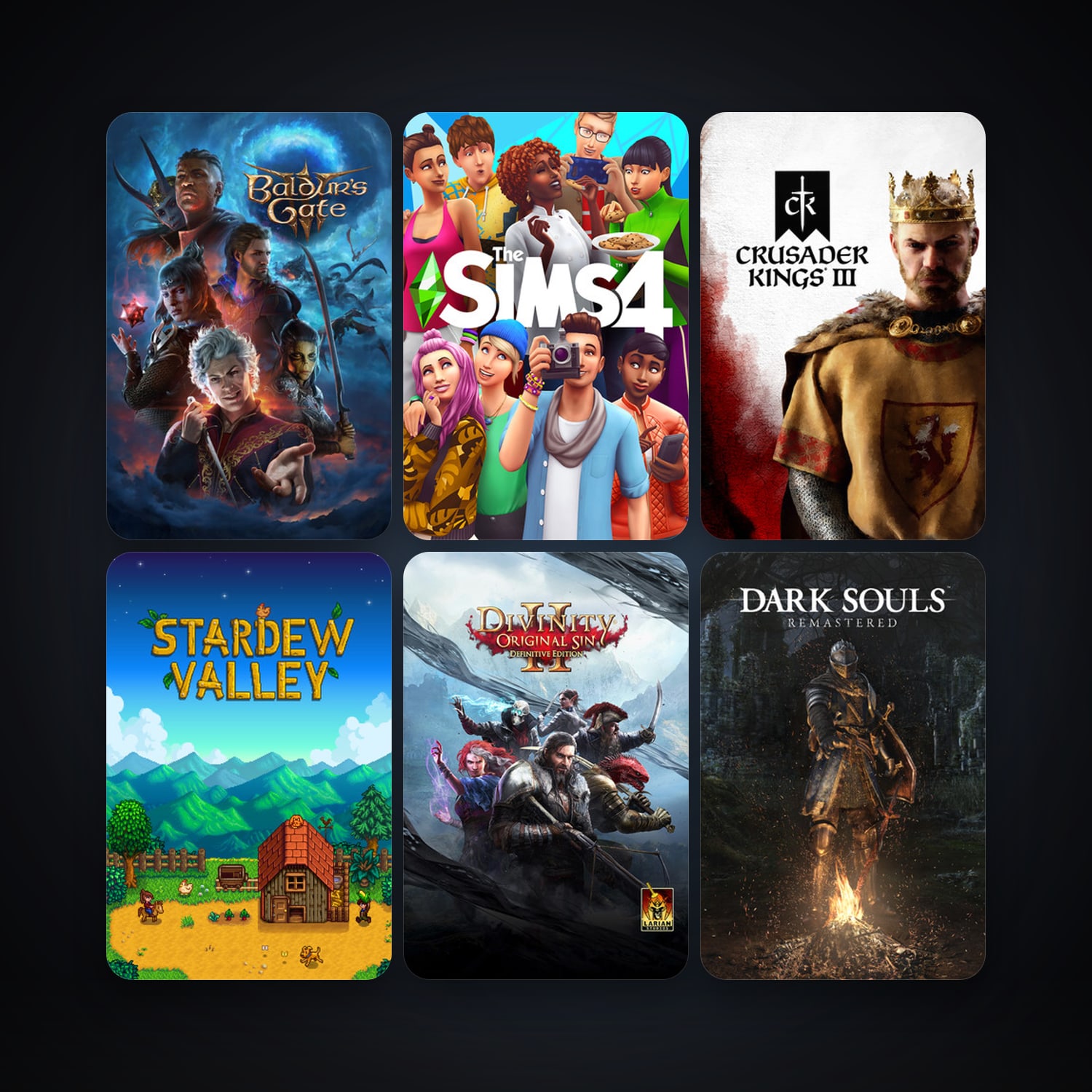 Sid Meier's Civilization VI + Stardew Valley, 39 games, clean — HabibiAccounts