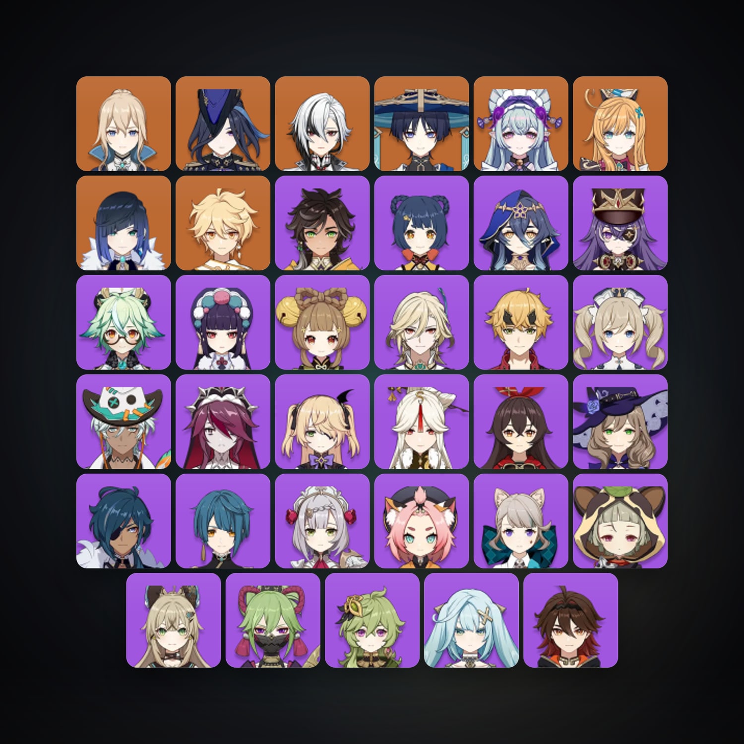 Genshin Impact | AR 44 | 37 Chars | 7× 5★ — HabibiAccounts