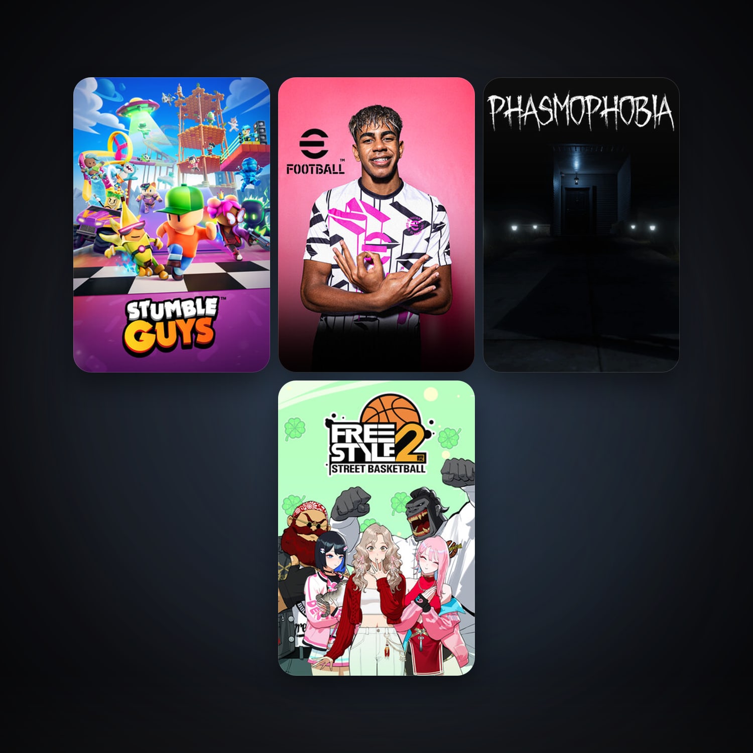 Freestyle 2: Street Basketball + Phasmophobia, 13 games, clean — HabibiAccounts