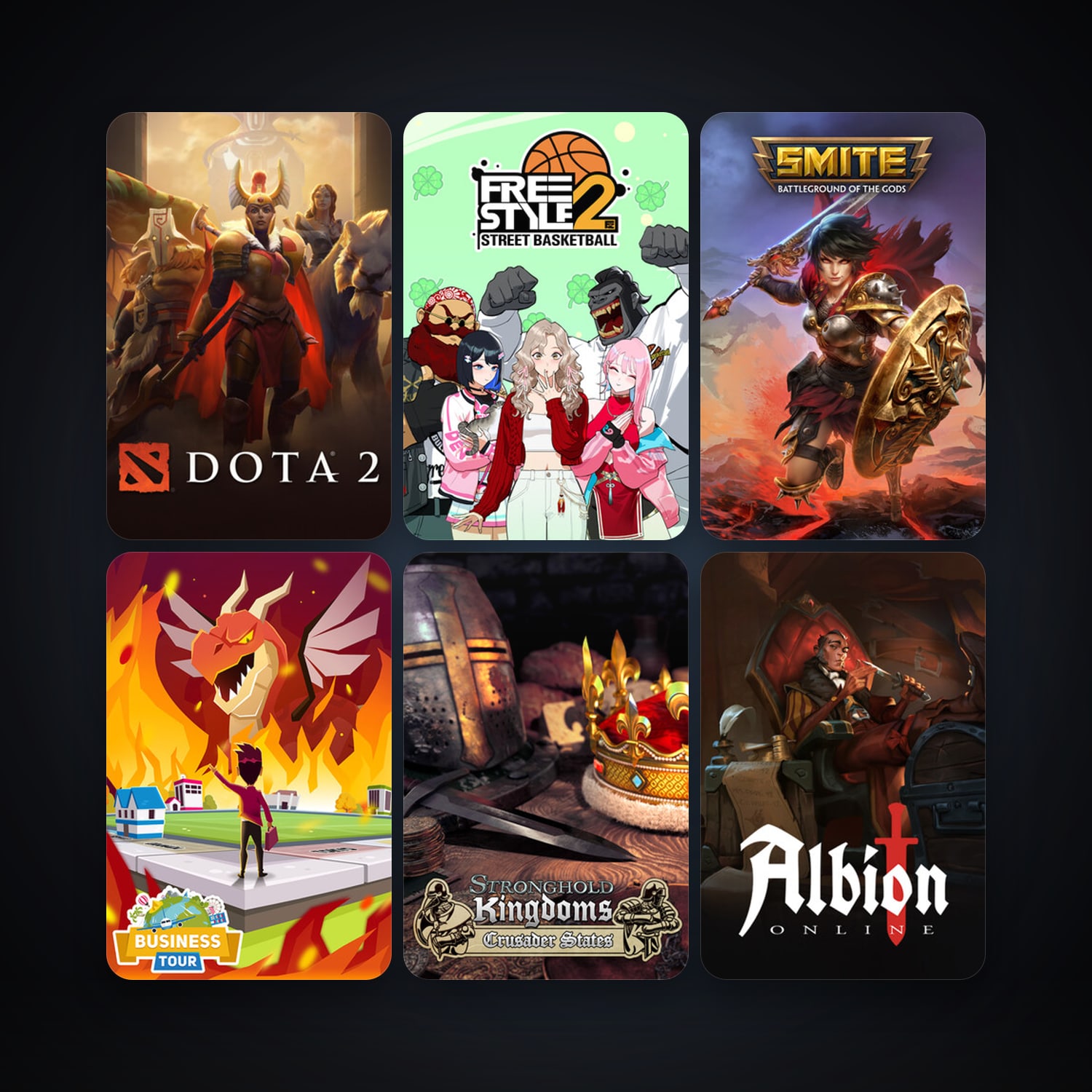 Dota 2 + Stronghold Kingdoms, 14 games, clean — HabibiAccounts