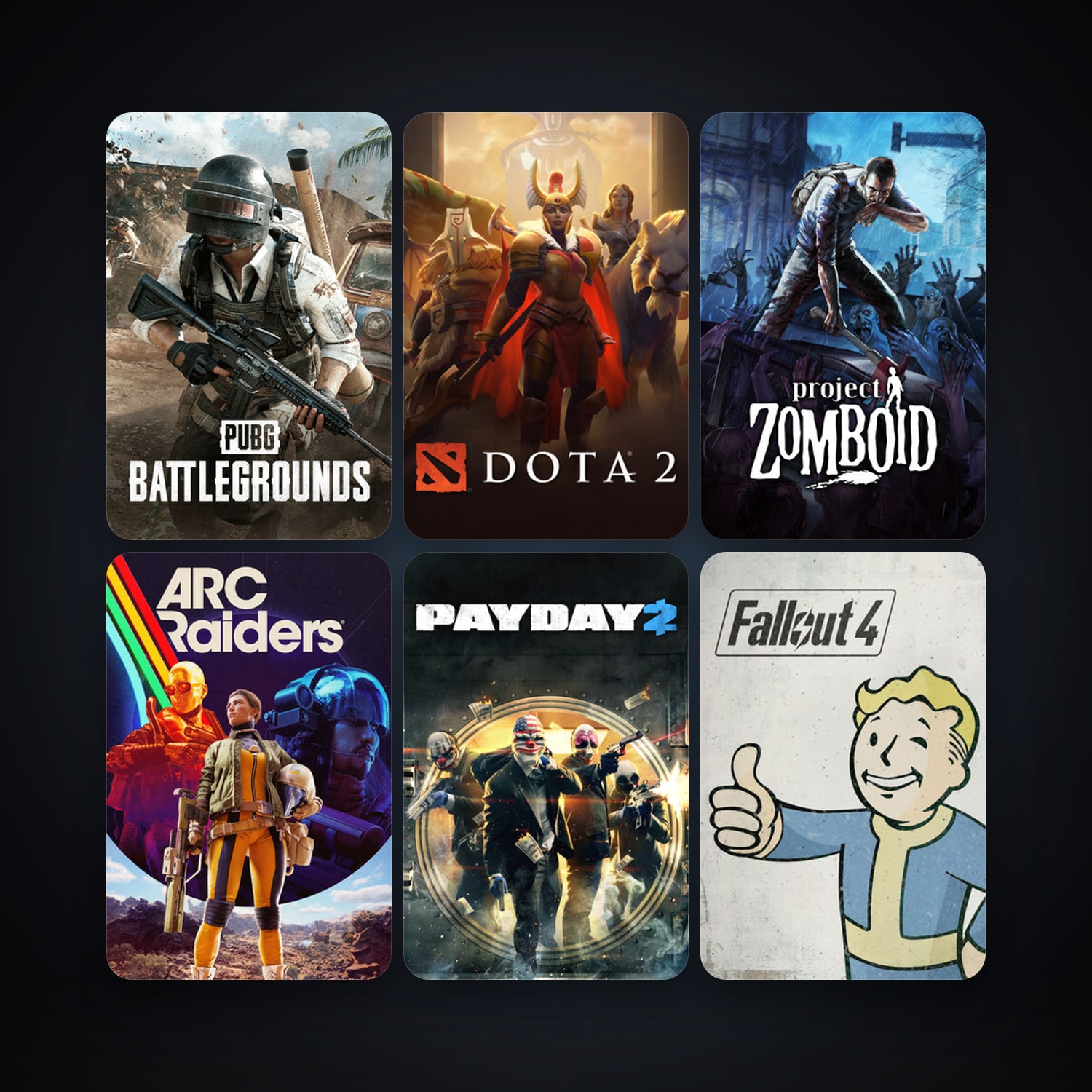 Dota 2 + Project Zomboid, 48 games, Steam 10, clean — HabibiAccounts