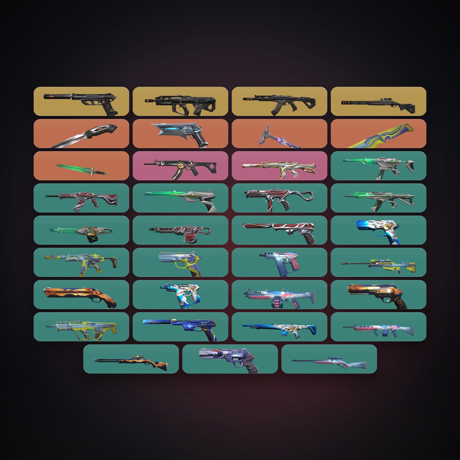 AP Gold 1 locker — 4 knives, 37 skins, lvl 118 — HabibiAccounts