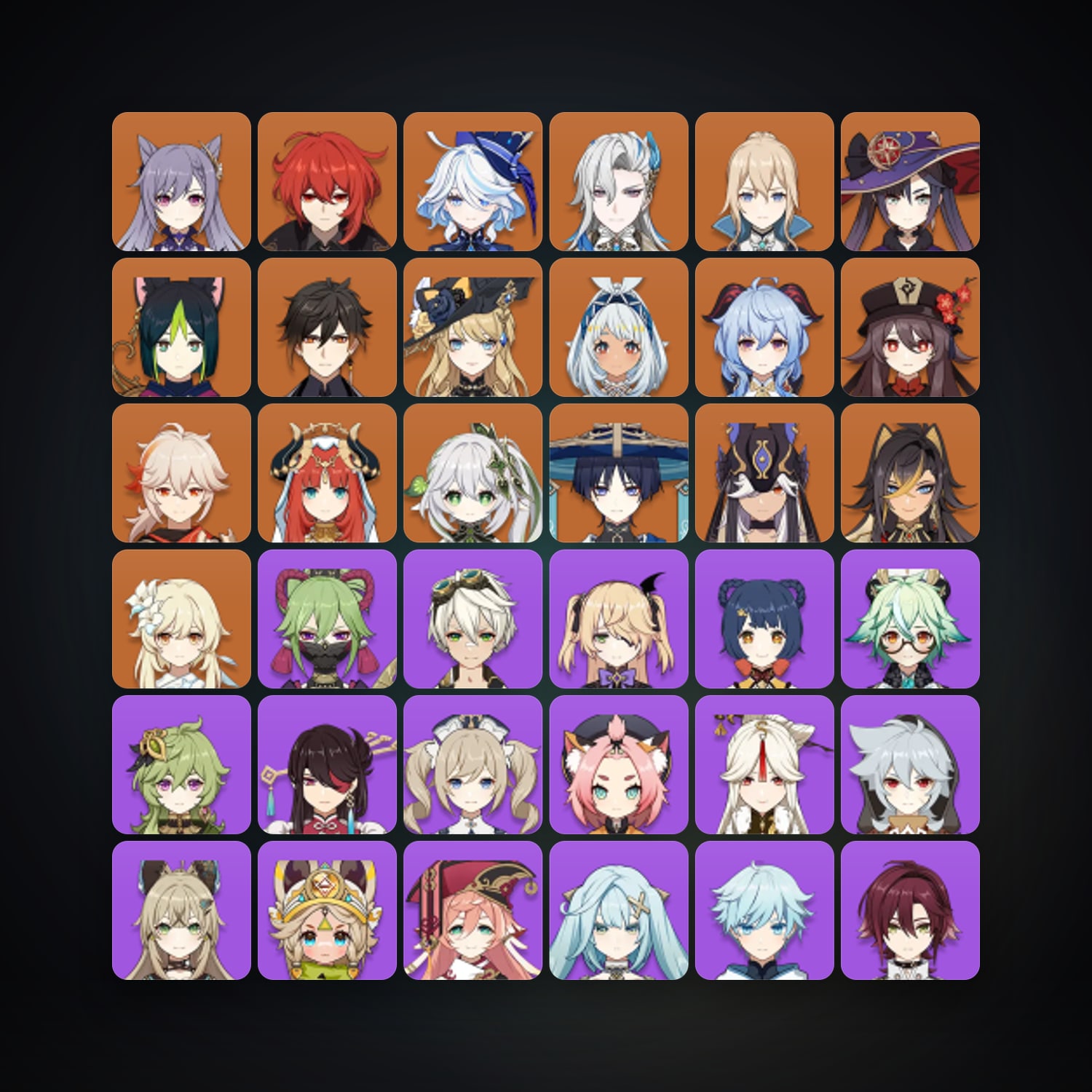 جينشن إمباكت | AR 59 | 63 شخصية | 18× 5★ — HabibiAccounts