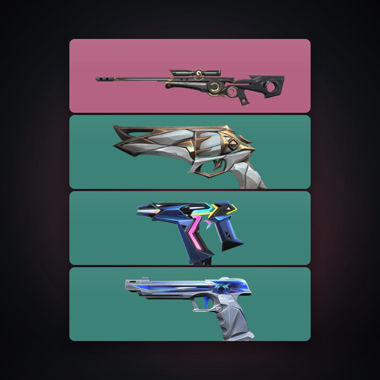 AP Gold 2 locker — 4 skins, lvl 46 — HabibiAccounts