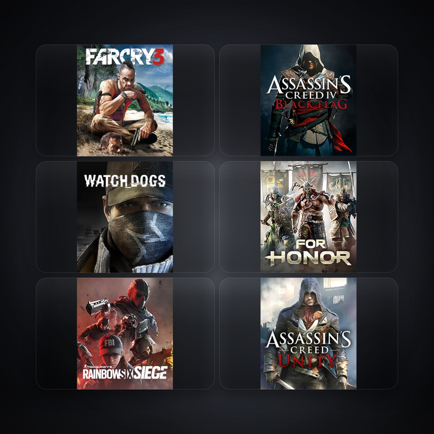 Ubisoft Far Cry 3 Deluxe Edition + Assassin’s Creed IV Black Flag — BR — 9 games — HabibiAccounts