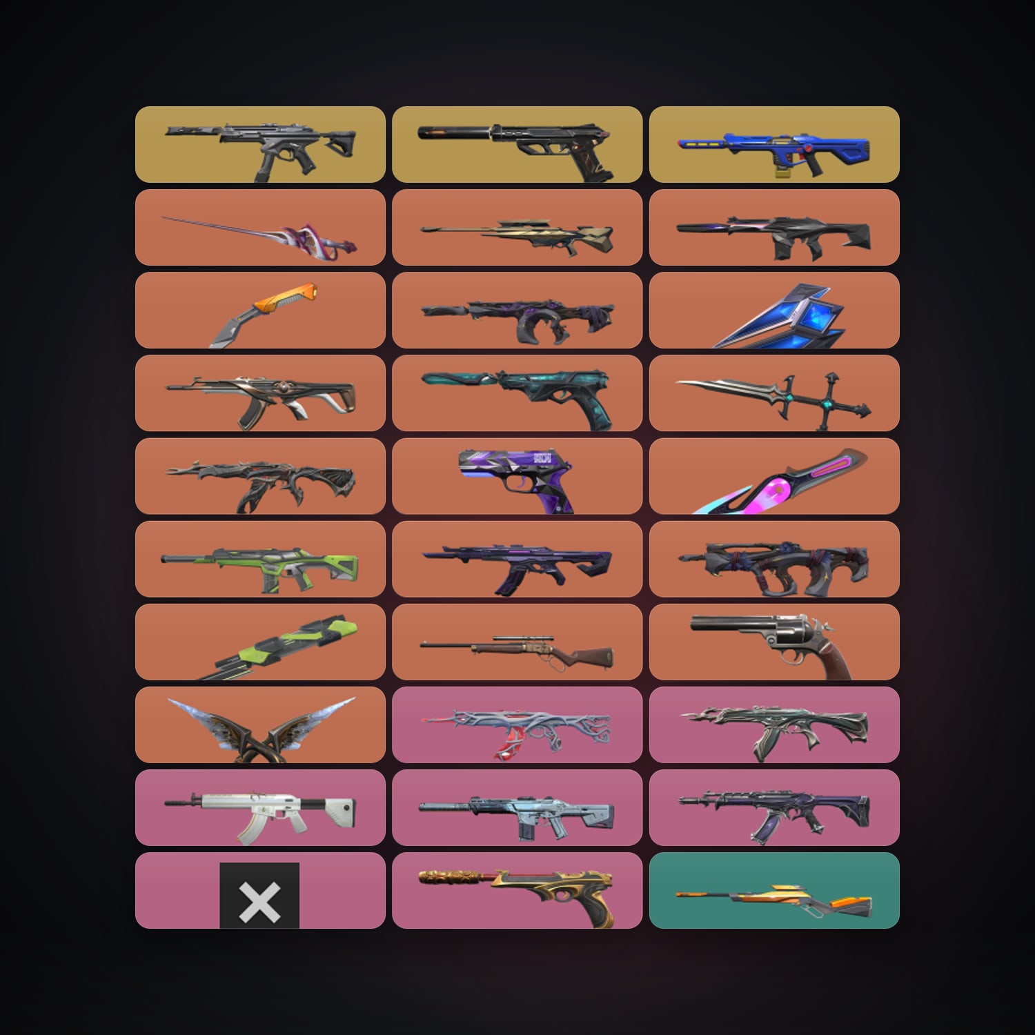 EU Silver 3 locker — 7 knives, 101 skins, lvl 160 — HabibiAccounts