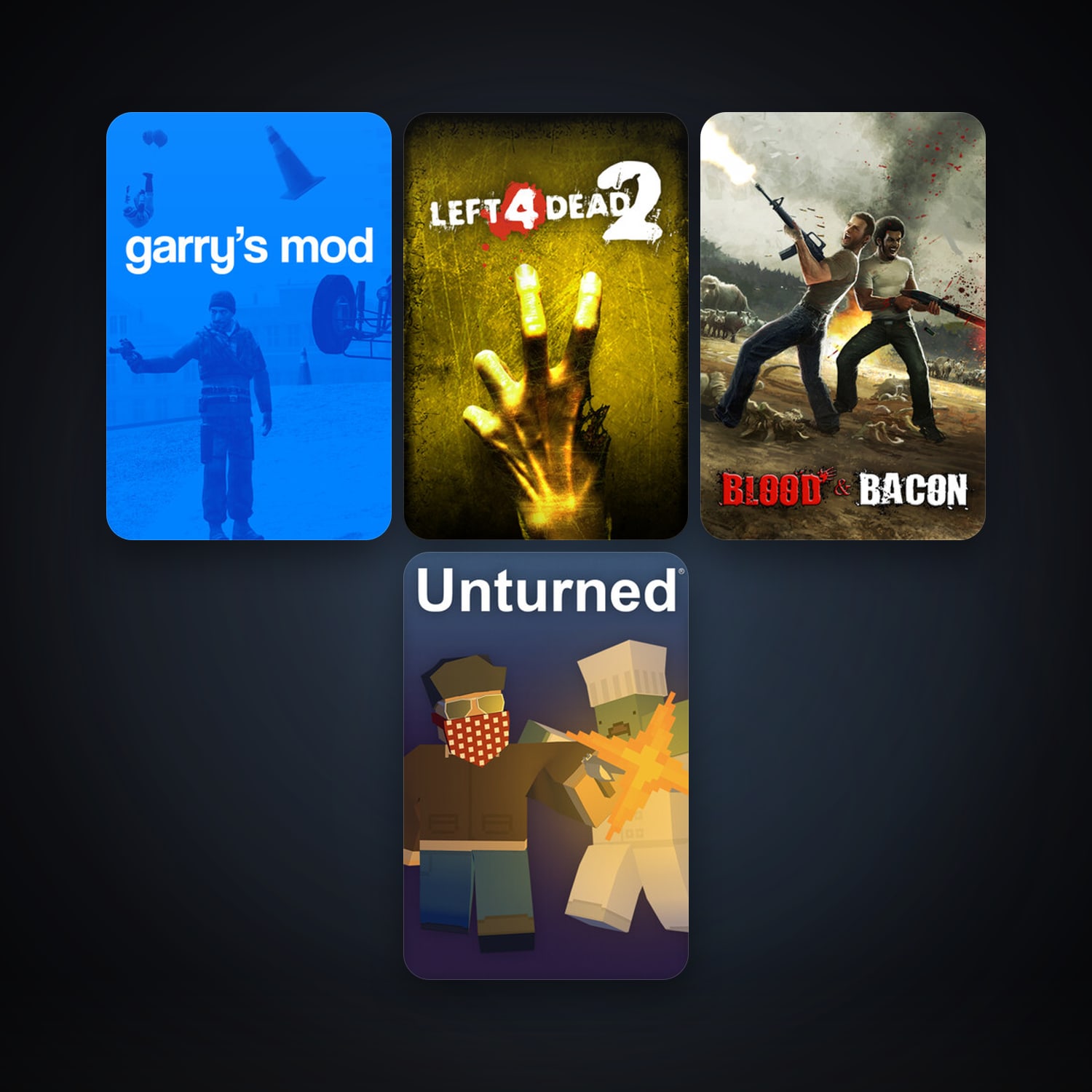 Left 4 Dead 2 + Garry's Mod, 5 games, clean — HabibiAccounts