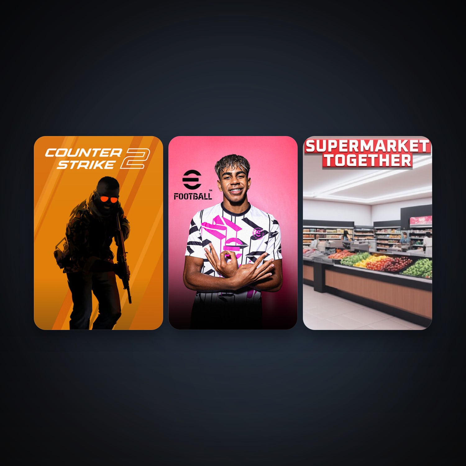 CS2 Prime + eFootball 2024, 4 games, clean — HabibiAccounts