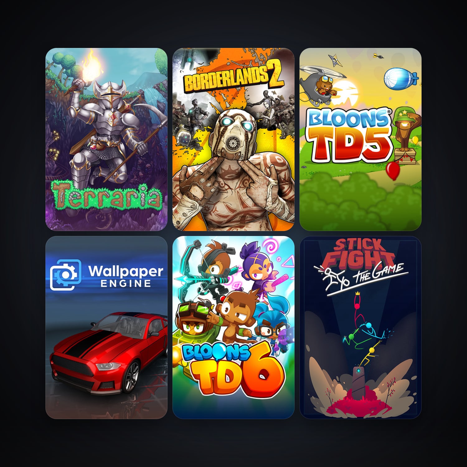 Borderlands 2 + Terraria, 39 games, Steam 26, clean — HabibiAccounts