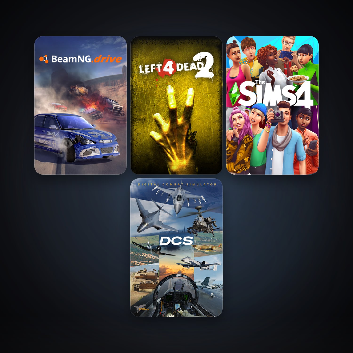Left 4 Dead 2 + DCS World Steam Edition, 8 games, clean — HabibiAccounts