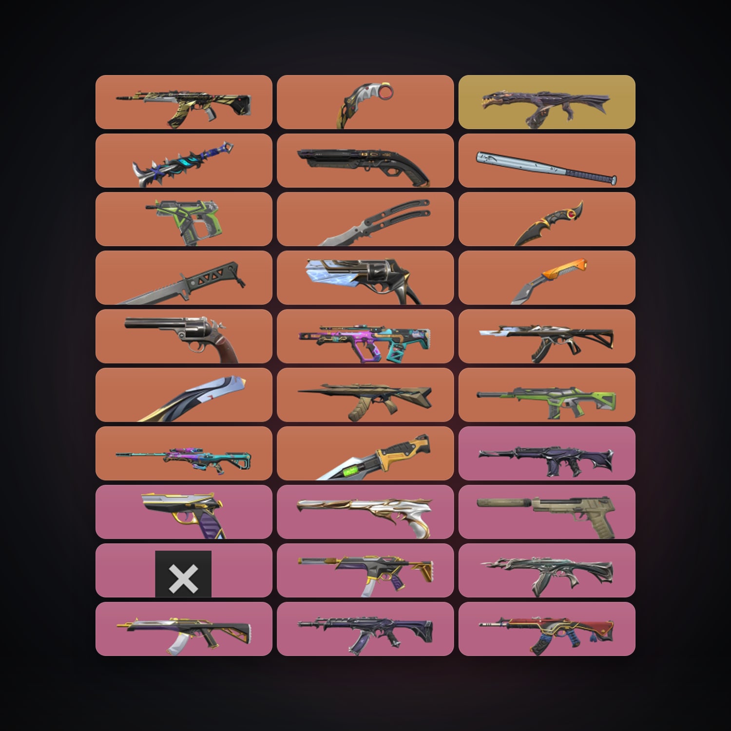 EU Gold 3 locker — 9 knives, 147 skins, lvl 137 — HabibiAccounts