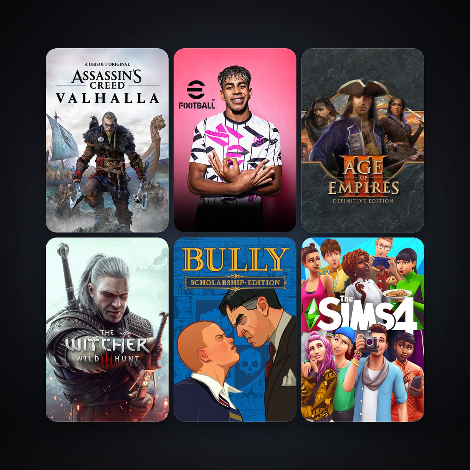 Bully: Scholarship Edition + The Witcher 3: Wild Hunt, 10 games, clean — HabibiAccounts