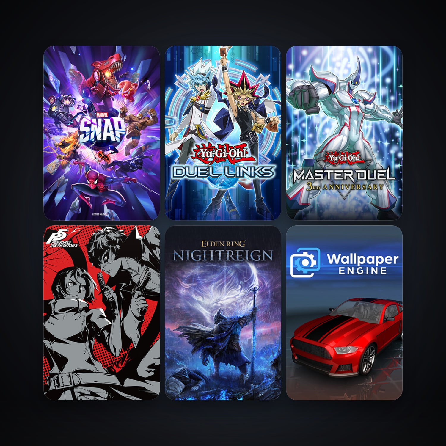 Wallpaper Engine + Yu-Gi-Oh! Duel Links, 88 games, clean — HabibiAccounts