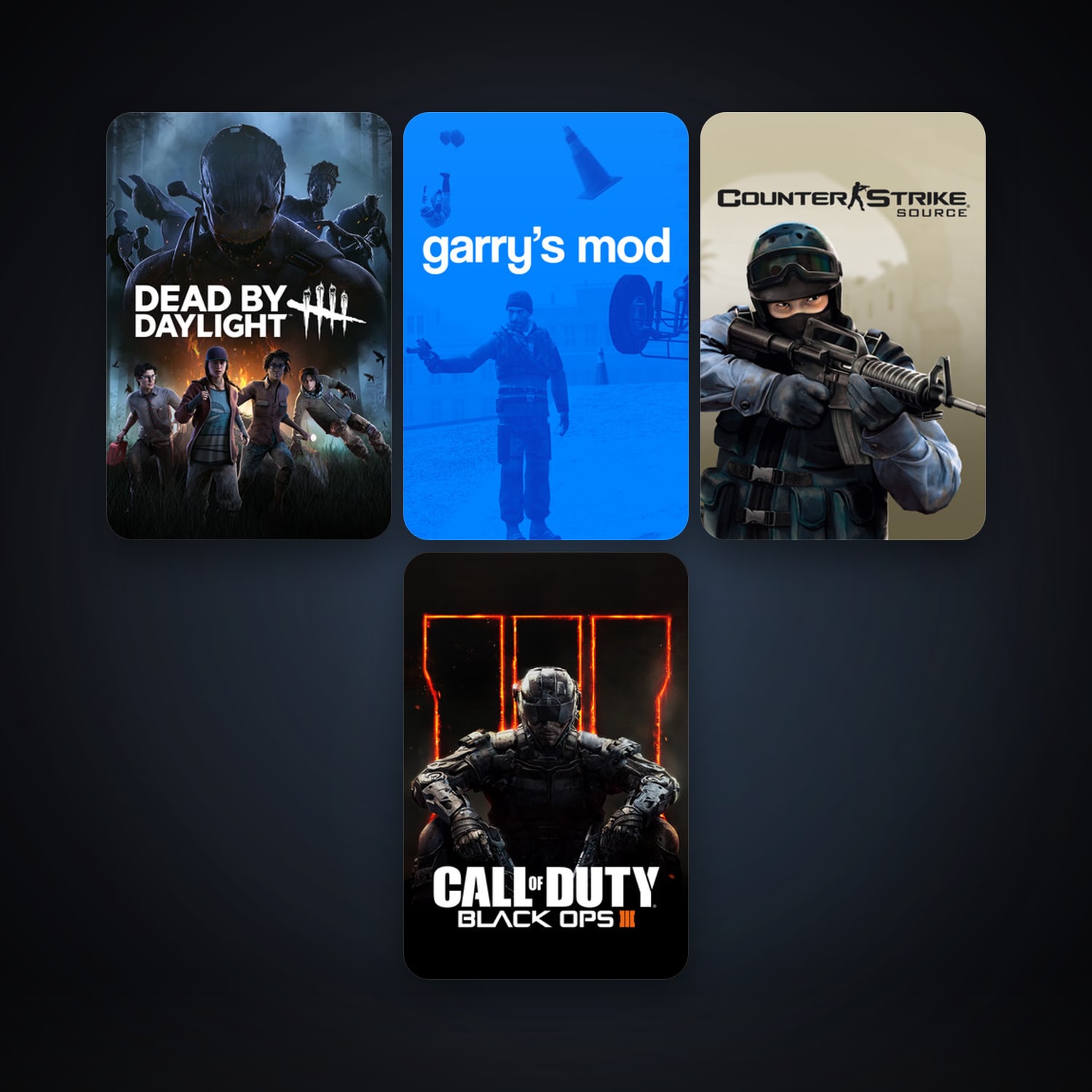 Counter-Strike: Source + Garry's Mod, 5 games, clean — HabibiAccounts