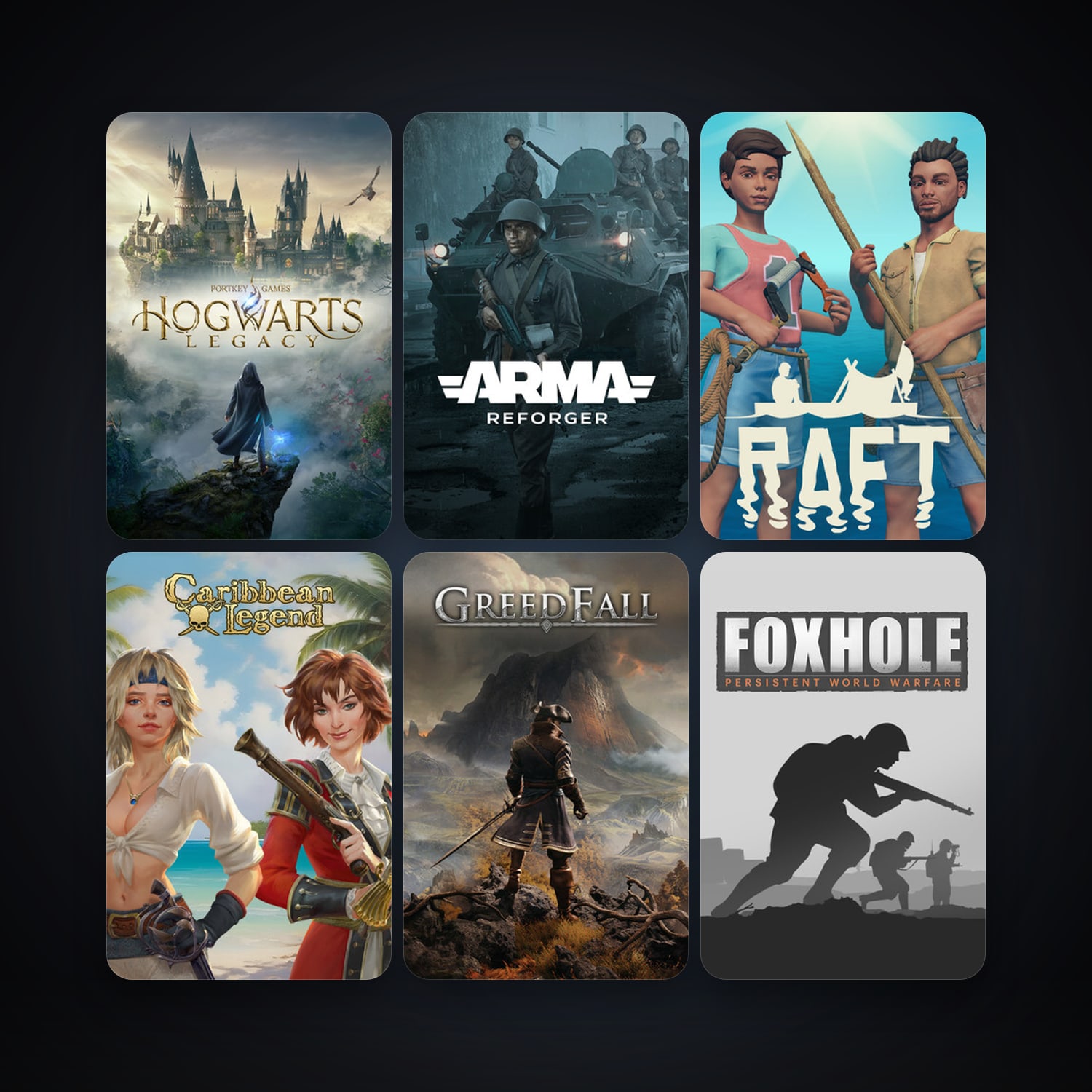 Tabletop Simulator + Foxhole, 13 games, clean — HabibiAccounts