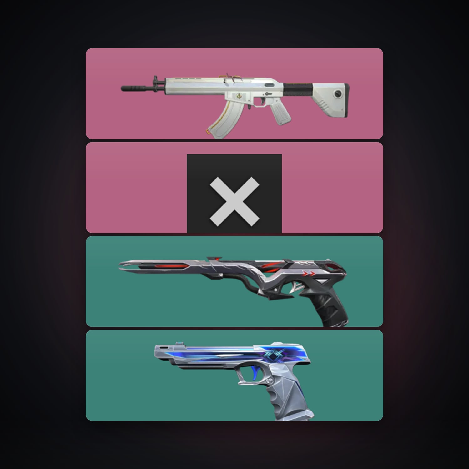 EU Silver 2 locker — 5 skins, lvl 108 — HabibiAccounts