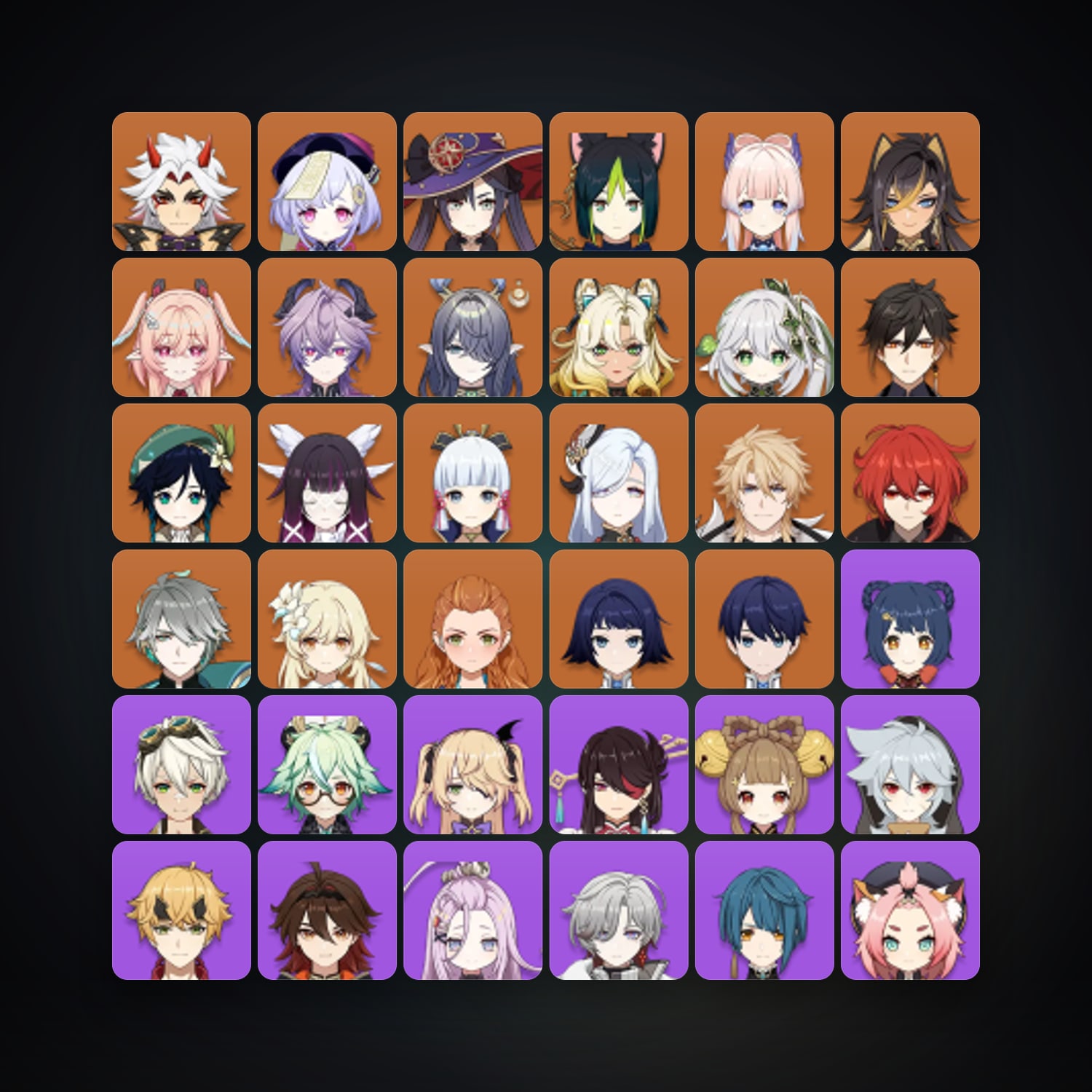 Genshin Impact | AR 60 | 67 Chars | 19× 5★ — HabibiAccounts