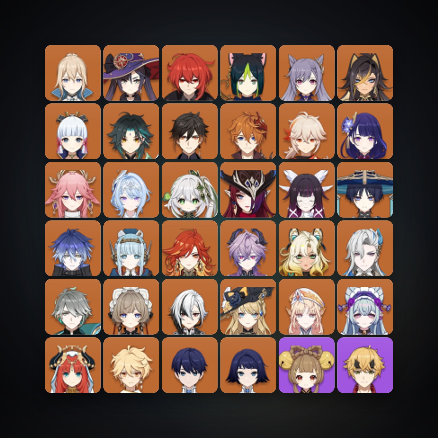 جينشن إمباكت | AR 60 | 85 شخصية | 31× 5★ — HabibiAccounts