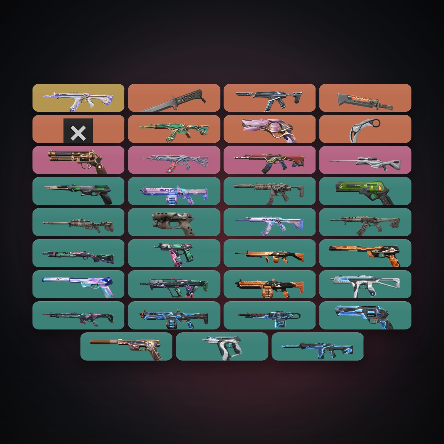 EU Silver 1 locker — 4 knives, 35 skins, lvl 108 — HabibiAccounts