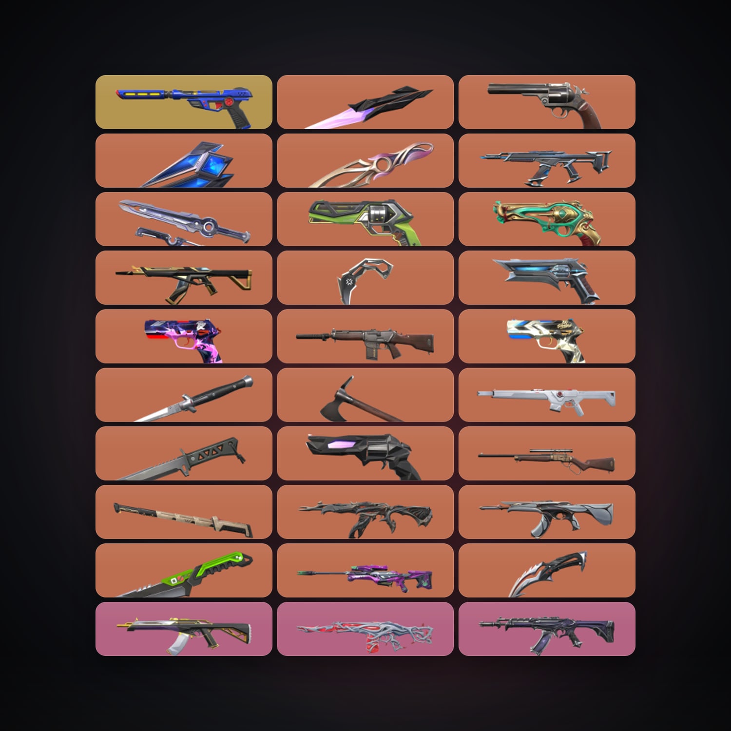 EU Diamond 2 locker — 11 knives, 110 skins, lvl 181 — HabibiAccounts