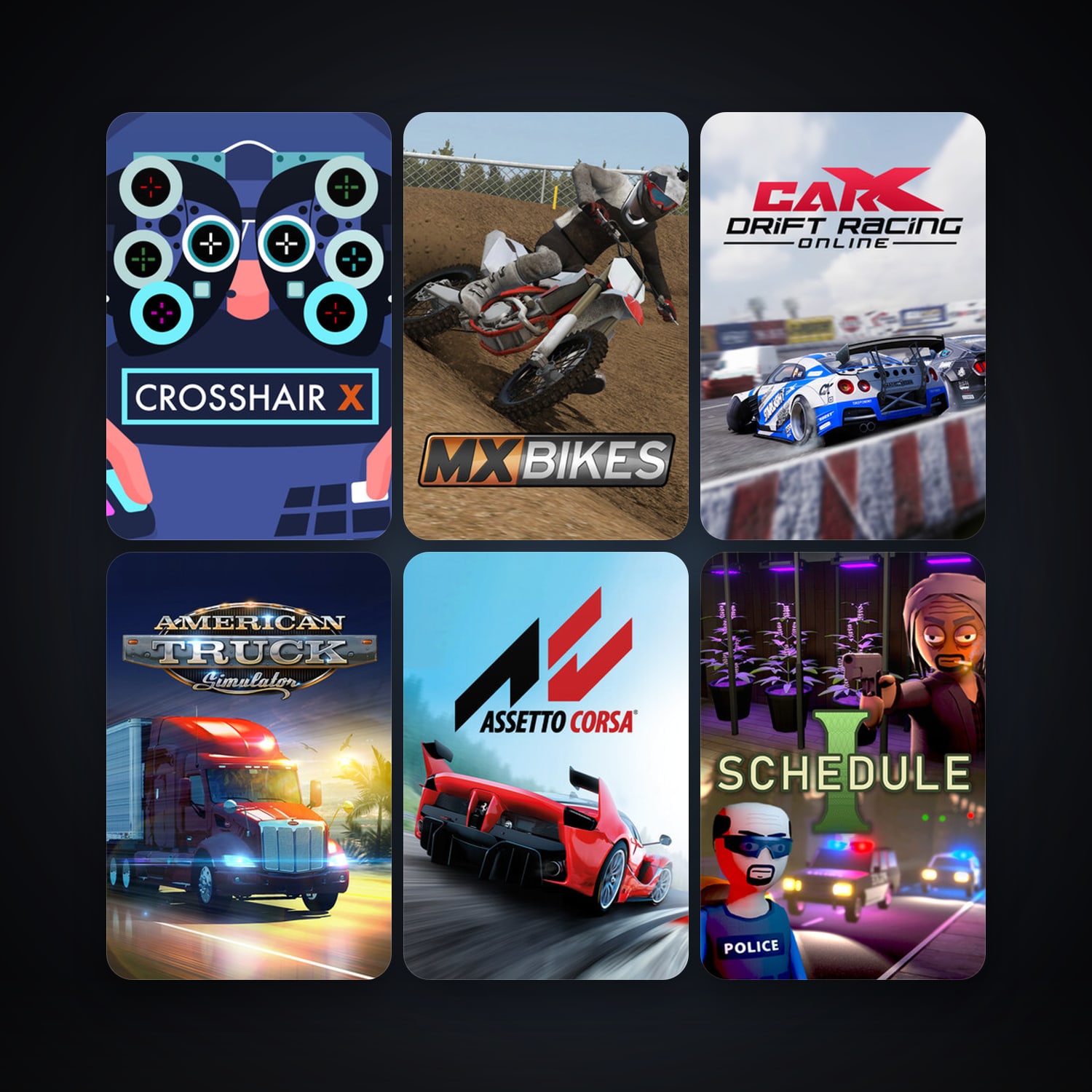 Assetto Corsa + American Truck Simulator, 27 games, clean — HabibiAccounts