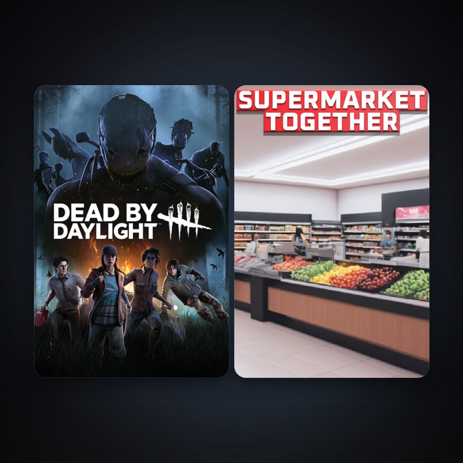 Dead by Daylight + Supermarket Together, 4 games, clean — HabibiAccounts