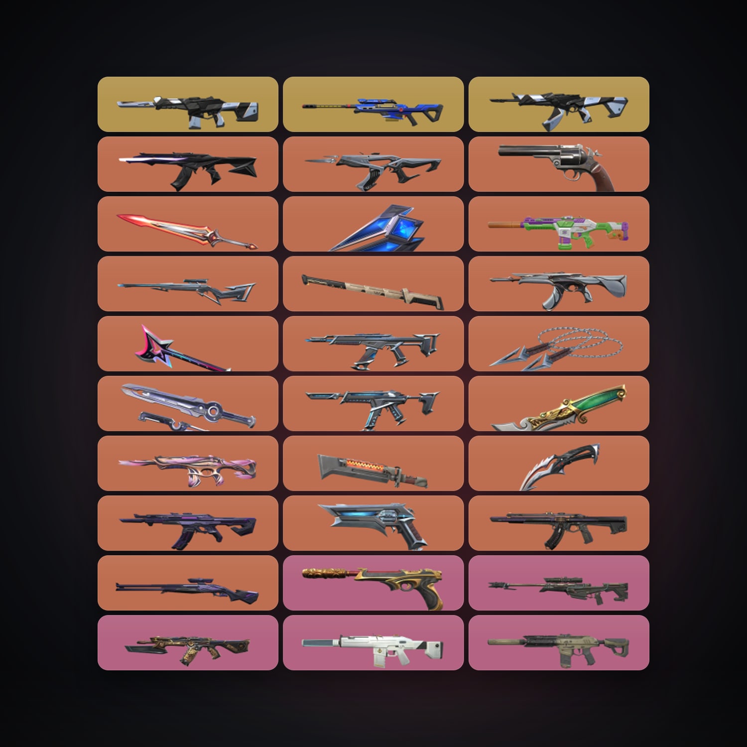 AP Plat 3 locker — 9 knives, 120 skins, lvl 320 — HabibiAccounts