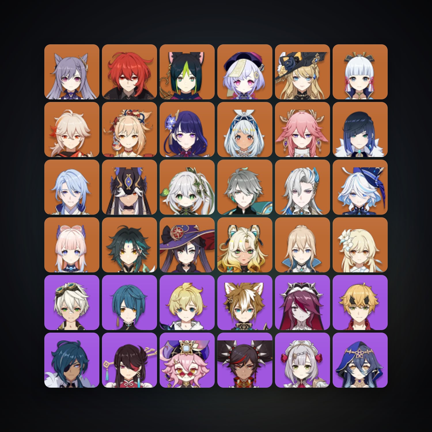 Genshin Impact | AR 60 | 63 Chars | 23× 5★ — Genshin / miHoYo Account — HabibiAccounts