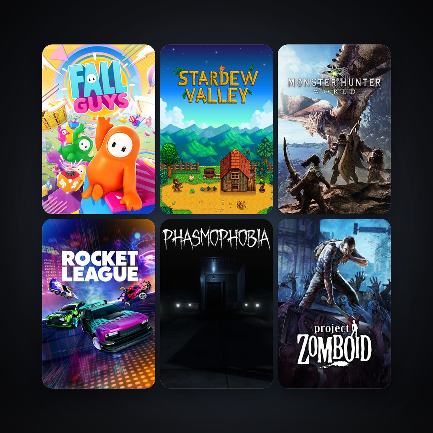 Project Zomboid + PAYDAY 2, 50 games, Steam 10, clean — HabibiAccounts