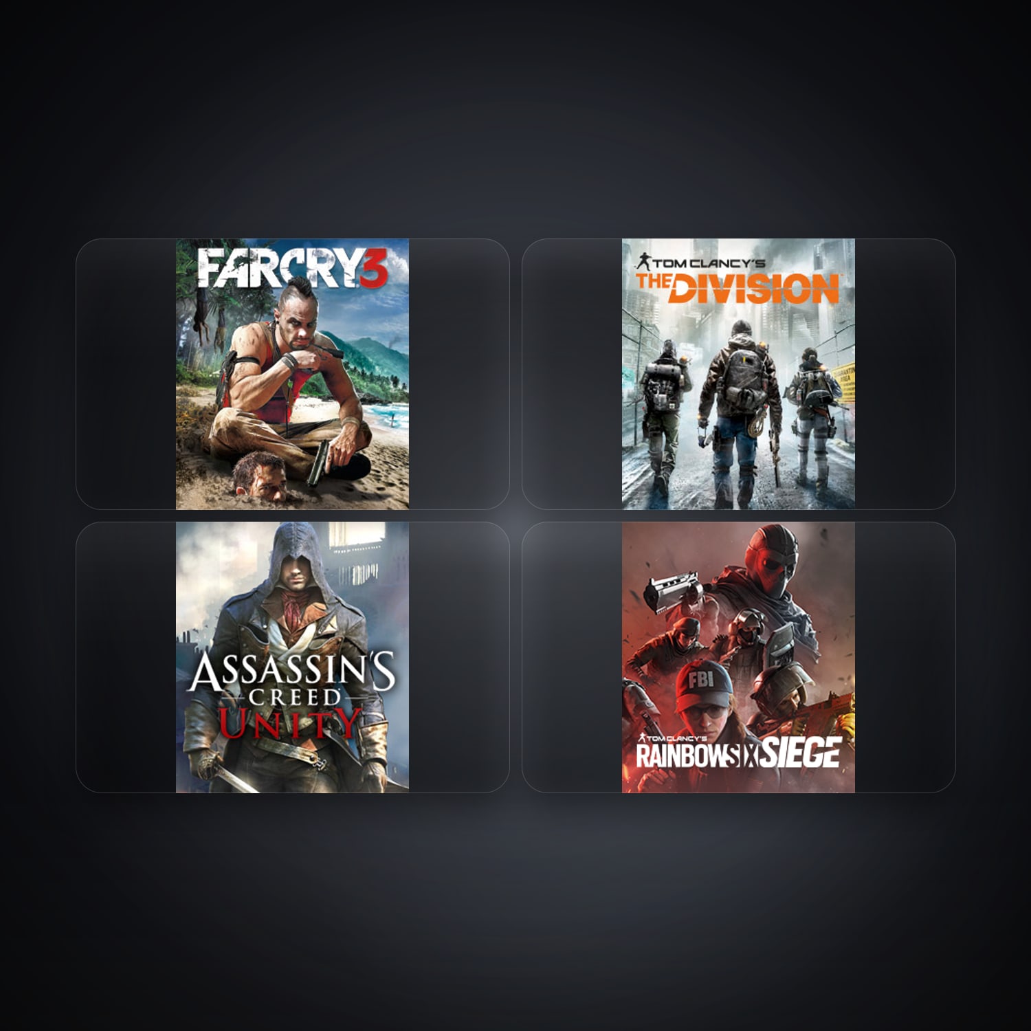 Ubisoft Far Cry 3 Deluxe Edition + Tom Clancy's The Division — BR — 4 games — HabibiAccounts