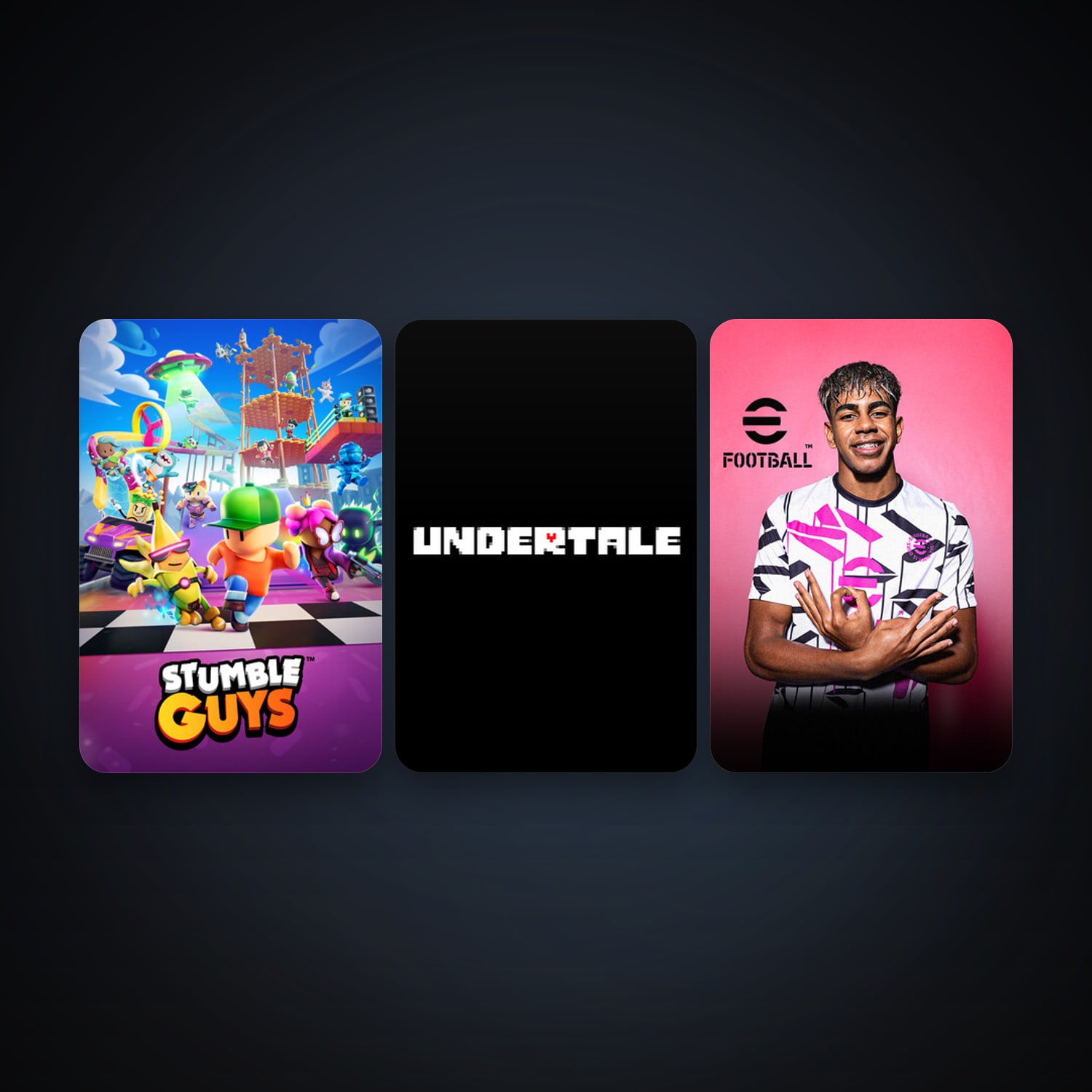 Undertale + eFootball 2024, 7 games, clean — HabibiAccounts