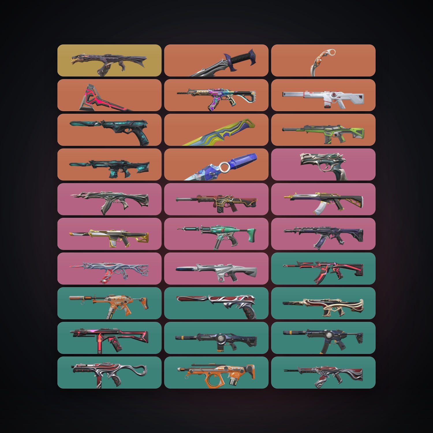 LA Bronze 3 locker — 5 knives, 73 skins, lvl 121 — HabibiAccounts