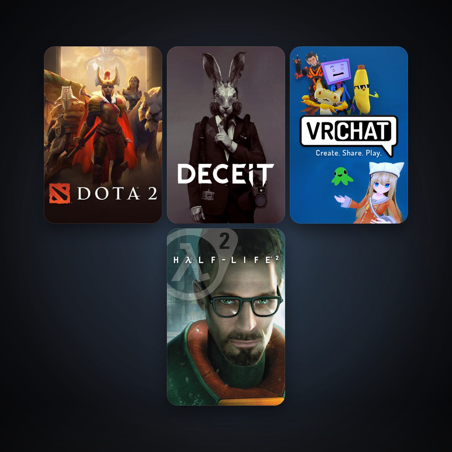 Half-Life 2 + Half-Life 2: Deathmatch, 12 games, clean — HabibiAccounts