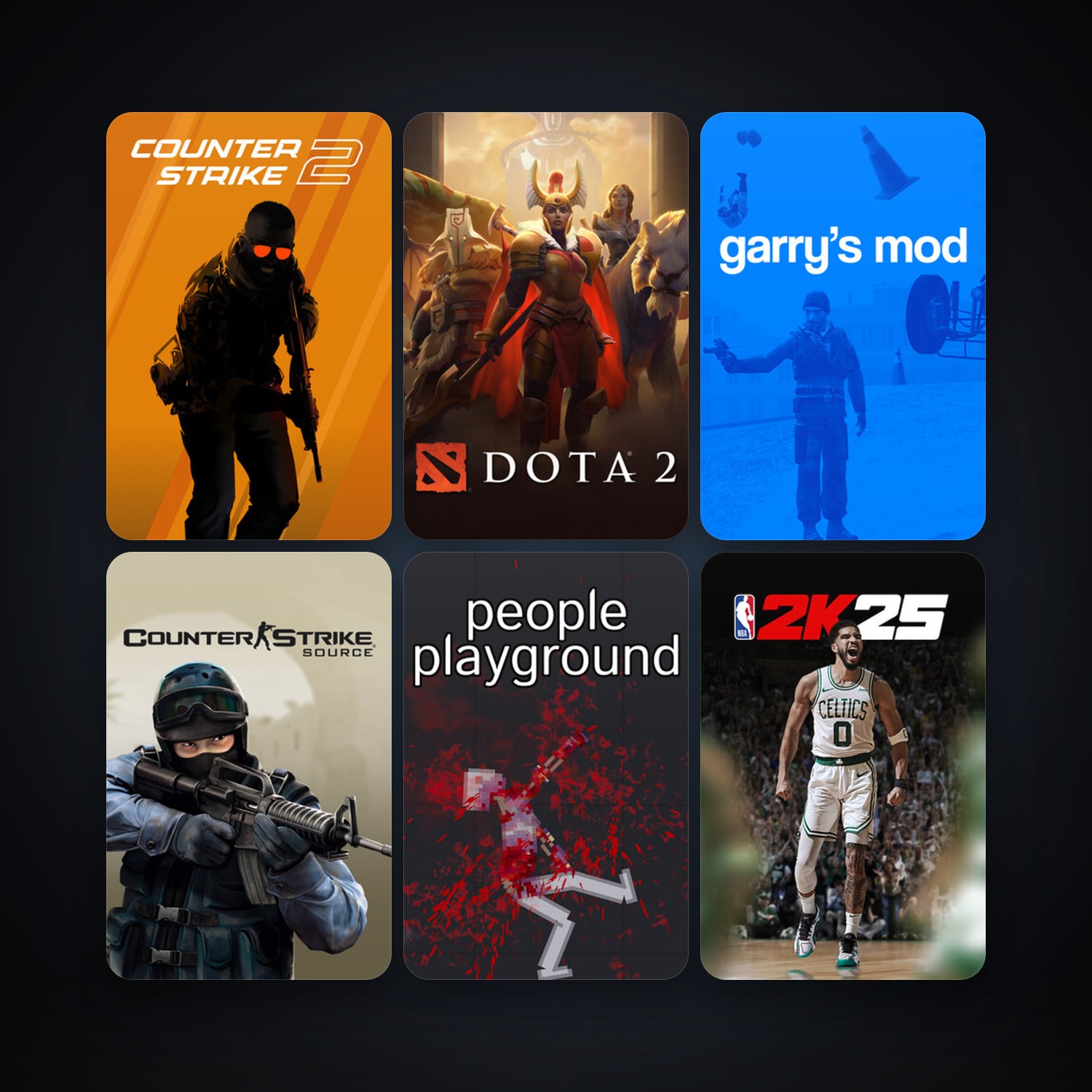 Counter-Strike: Source + Dota 2, 137 games, Steam 14, clean — HabibiAccounts