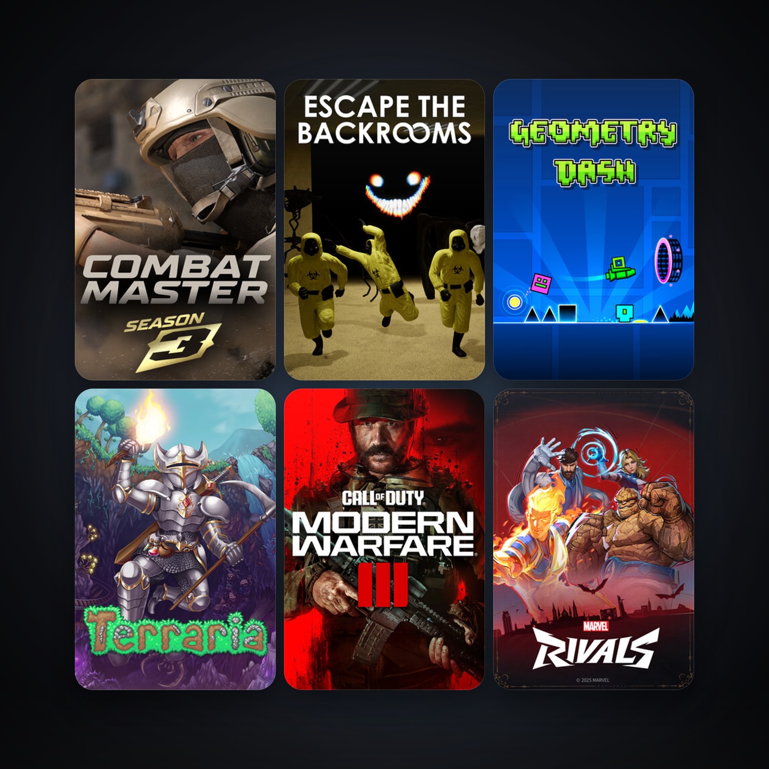 Terraria + Geometry Dash, 14 games, clean — HabibiAccounts