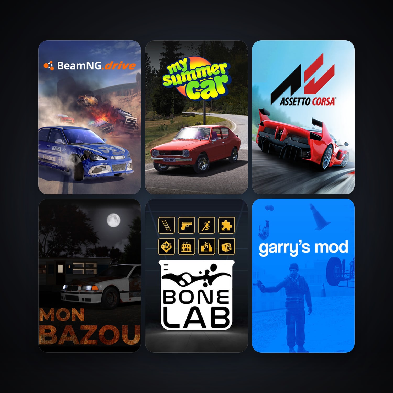 Garry's Mod + Assetto Corsa, 45 games, clean — HabibiAccounts
