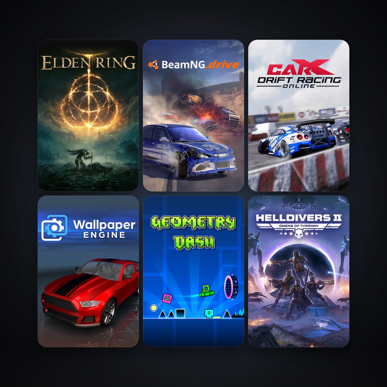 BeamNG.drive + Geometry Dash, 33 games, clean — HabibiAccounts