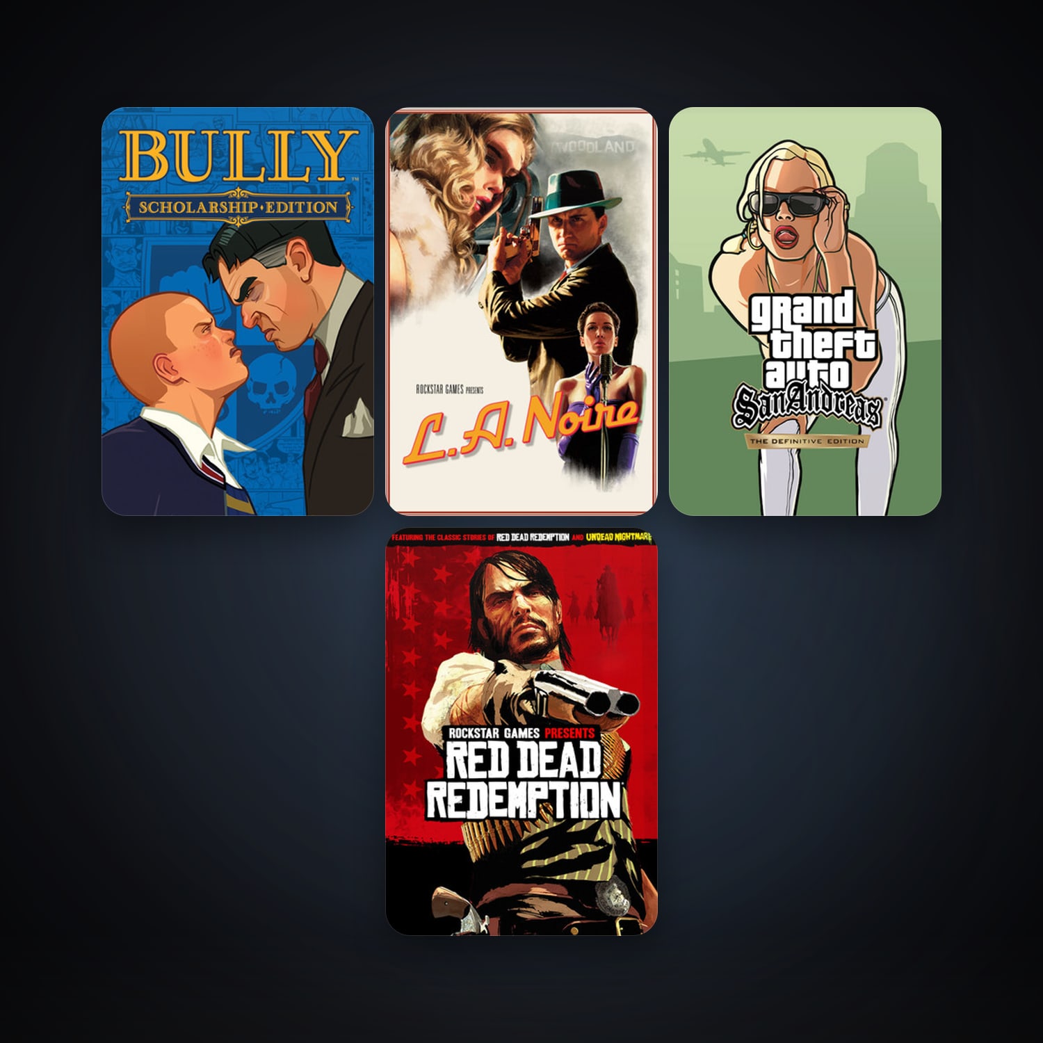 Bully: Scholarship Edition + L.A. Noire, 8 games, clean — HabibiAccounts