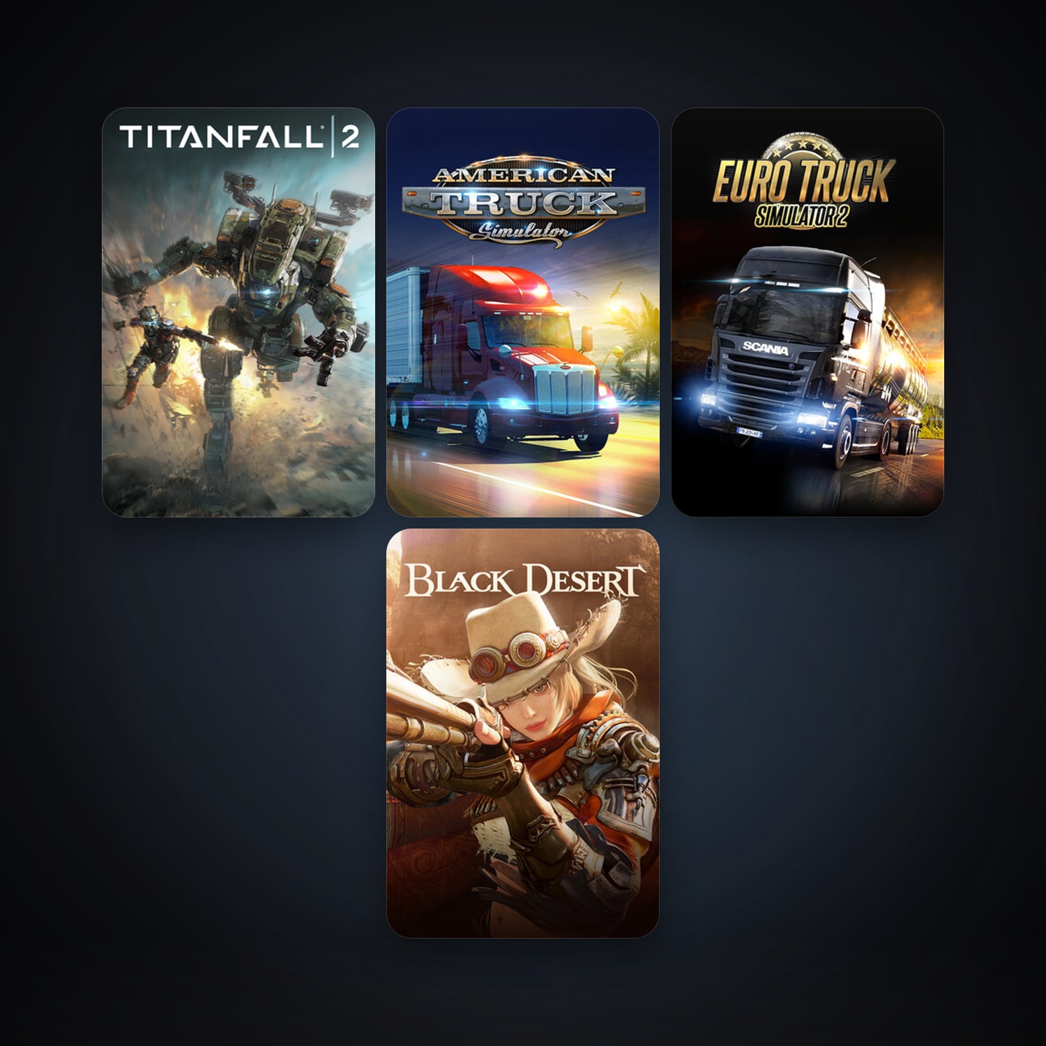 Euro Truck Simulator 2 + American Truck Simulator, 4 games, clean — HabibiAccounts